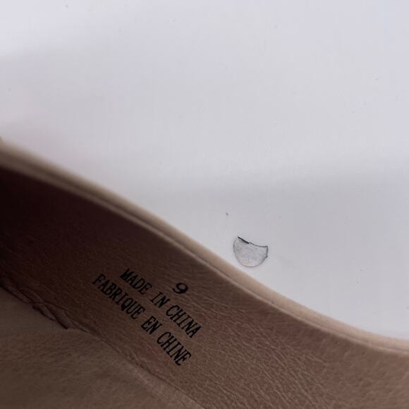 Jeffrey Campbell Compose Leather Half d’Orsay Peep Toe Pumps Beige Size 9 - Picture 5 of 9